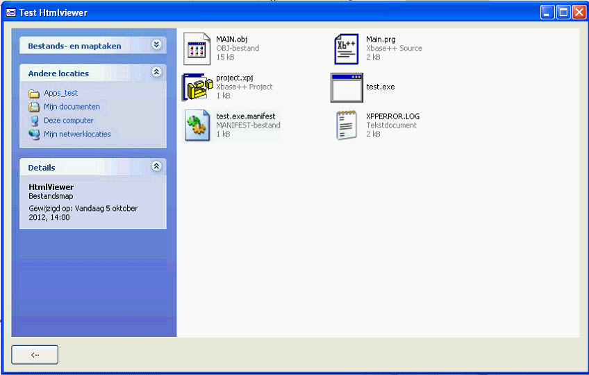 Sample screenshot DCHTMLVIEW in Win-XP