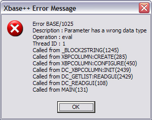 error msg screenshot